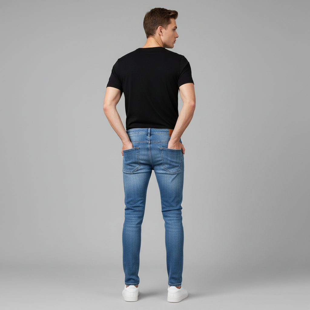 Jean Slim Déchiré Liam | Jean Coupe Ajustée Homme