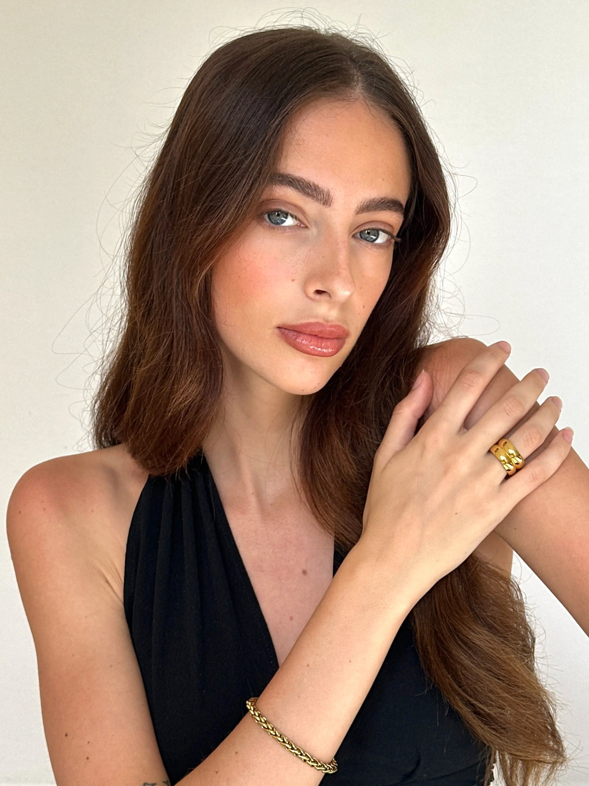 Luce | Polished Waterproof Ring with Fluid Curves 3