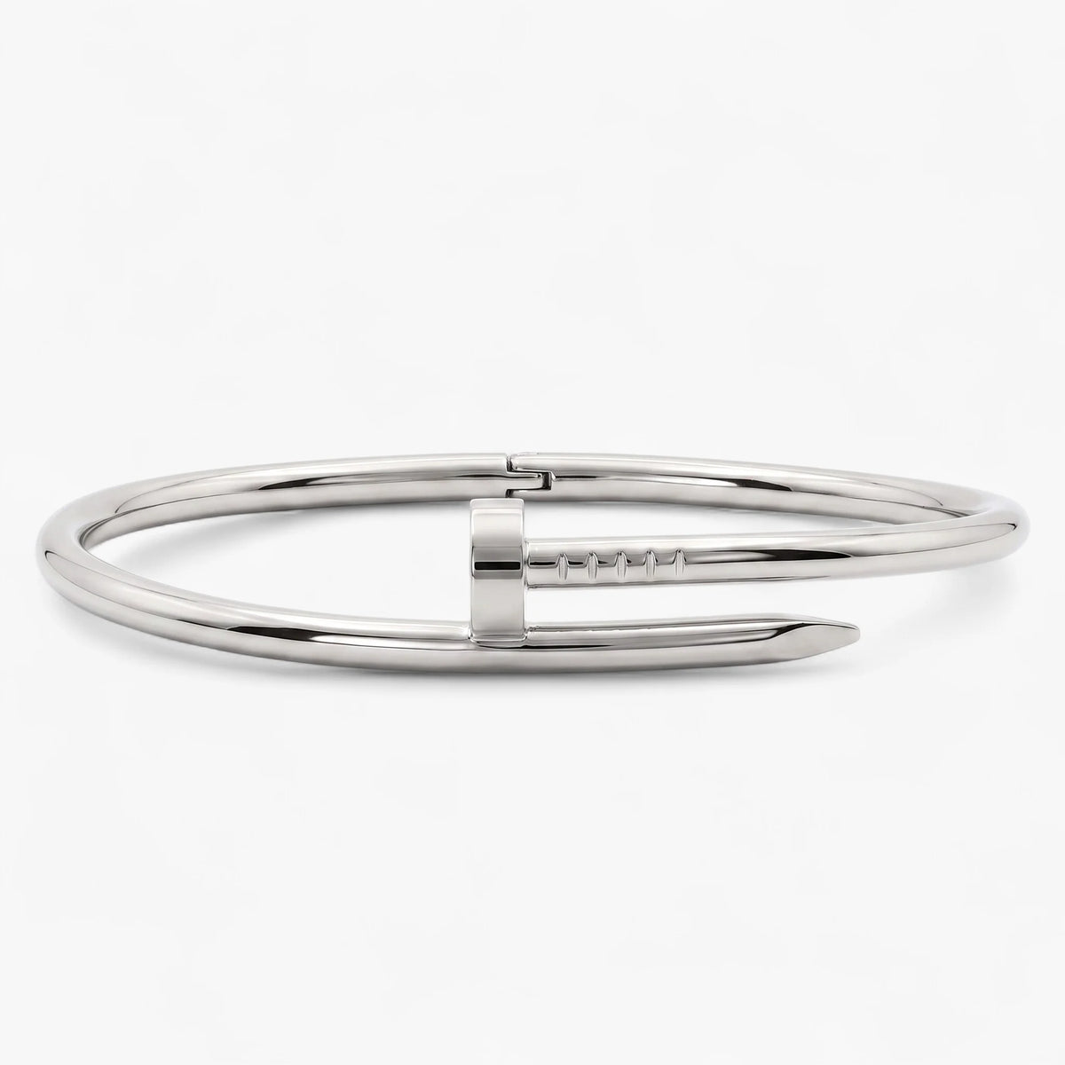 Nail Wrap Bangle Bracelet | Gold and Silver Stainless Steel 3