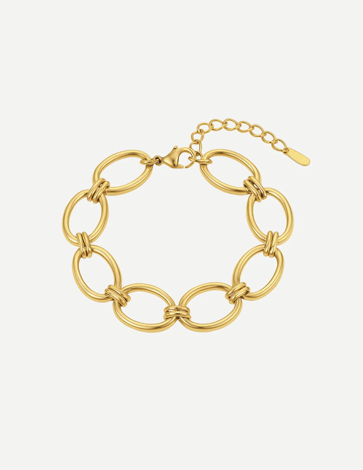 Naïra Wide Link Bracelet | Women's Gold Tone Jewelry 0
