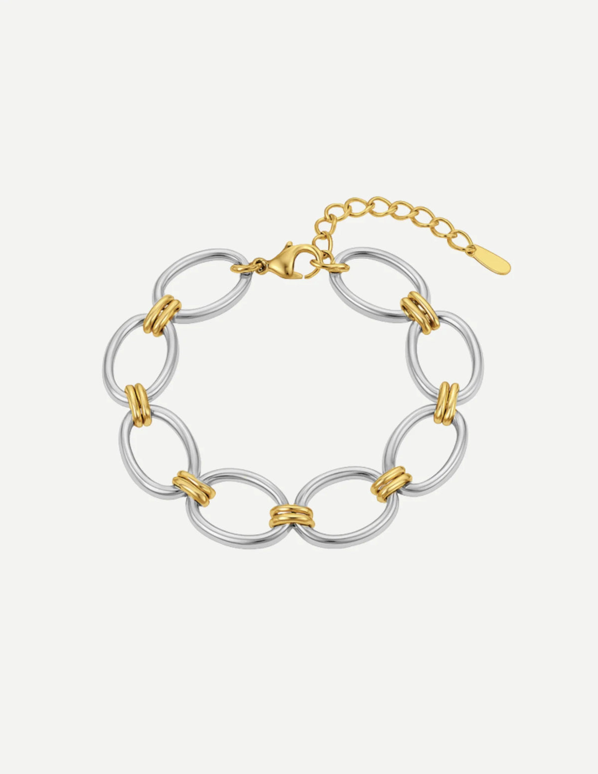 Naïra Wide Link Bracelet | Women's Gold Tone Jewelry 1