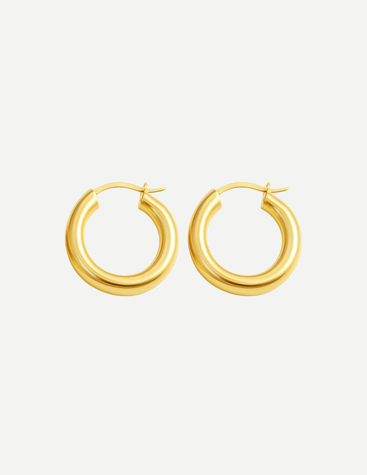Noor | Classic Hoop Earrings Gold Silver 0
