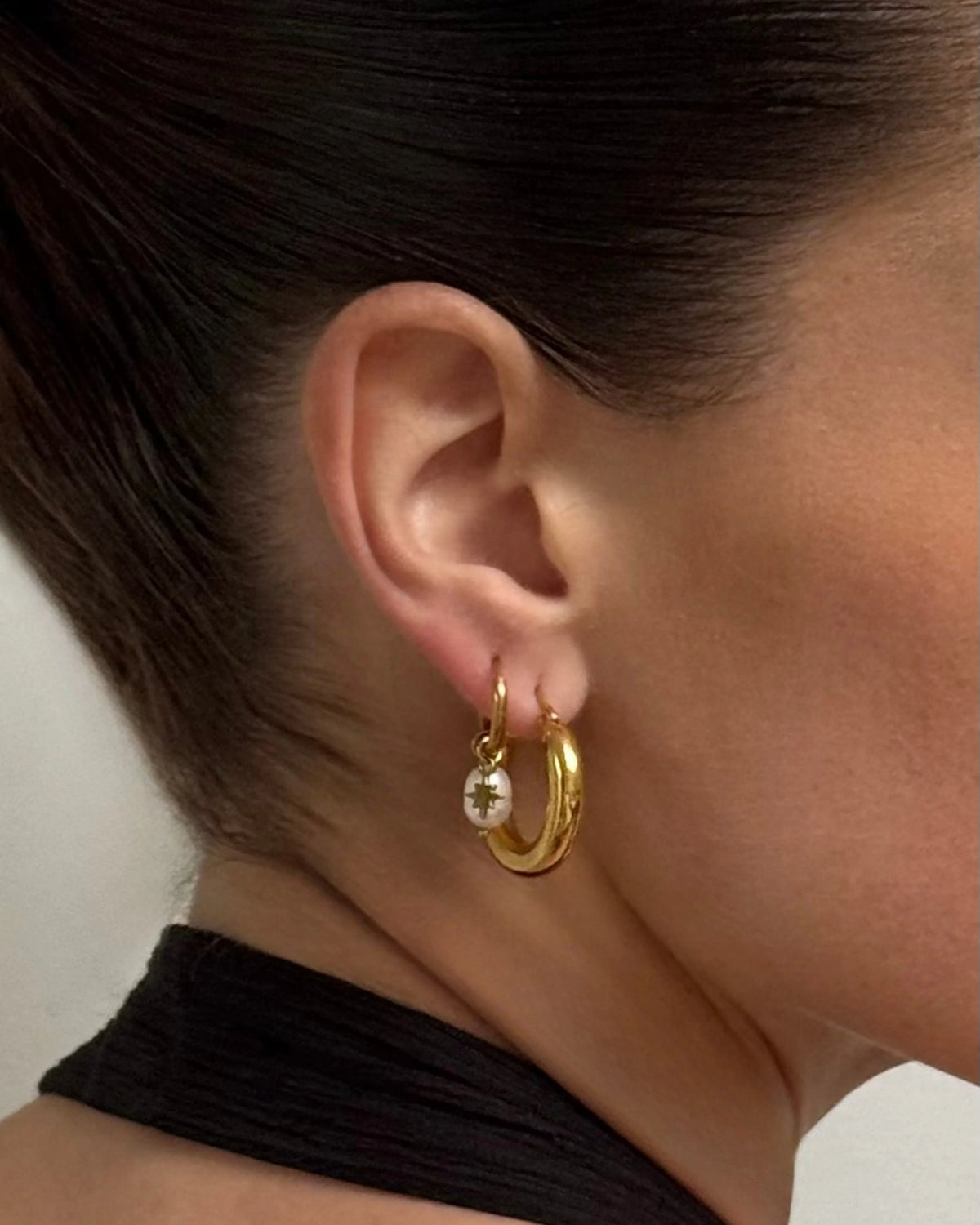 Noor | Classic Hoop Earrings Gold Silver 4