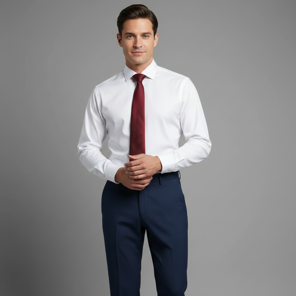 Pantalon Business Homme Coupe Droite | Pantalon en Polyester