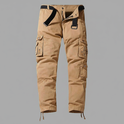Pantalon cargo décontracté homme avec poignets ajustables