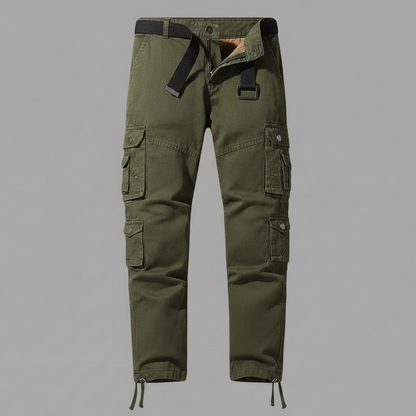 Pantalon cargo décontracté homme avec poignets ajustables