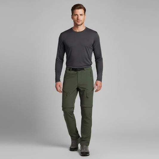Pantalon d'extérieur zippé homme | Convertible et respirant