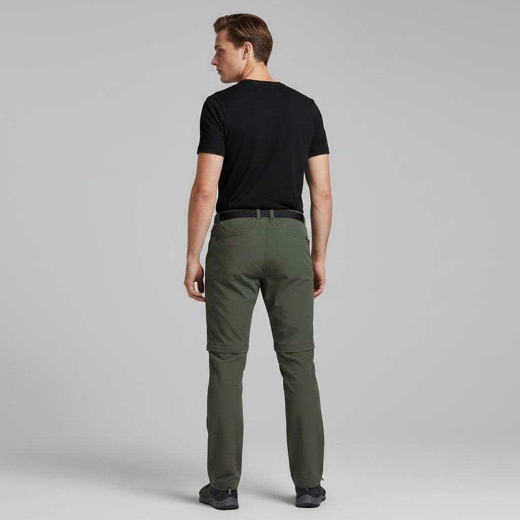 Pantalon d'extérieur zippé homme | Convertible et respirant