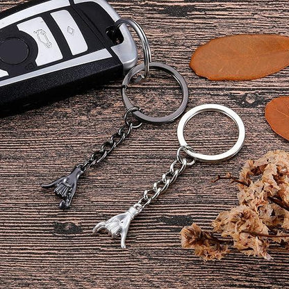 Pinky Promise Keychains Set of 2 | Interlocking Metal Charms 5