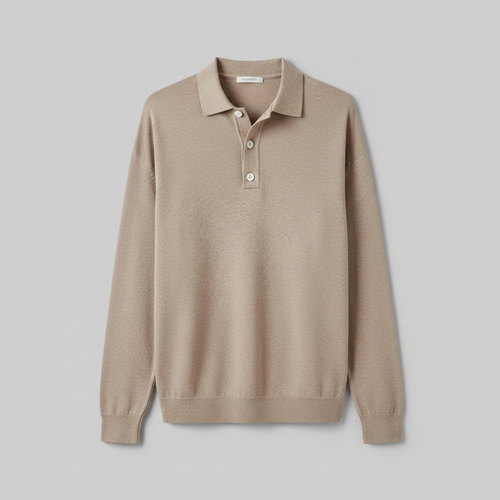 Polo Classique Homme Manches Longues | Chemise Confortable et Élégante