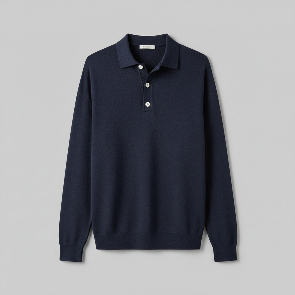 Polo Classique Homme Manches Longues | Chemise Confortable et Élégante