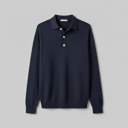 Polo Classique Homme Manches Longues | Chemise Confortable et Élégante