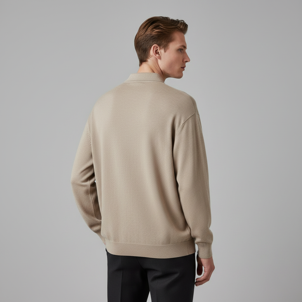 Polo Classique Homme Manches Longues | Chemise Confortable et Élégante
