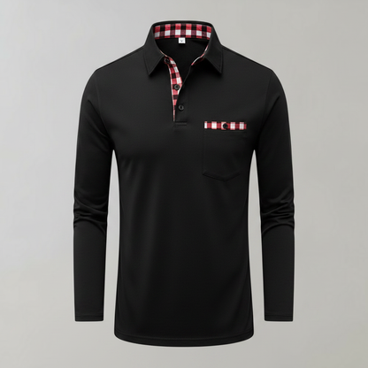 Polo Homme Manches Longues Couleurs Classiques