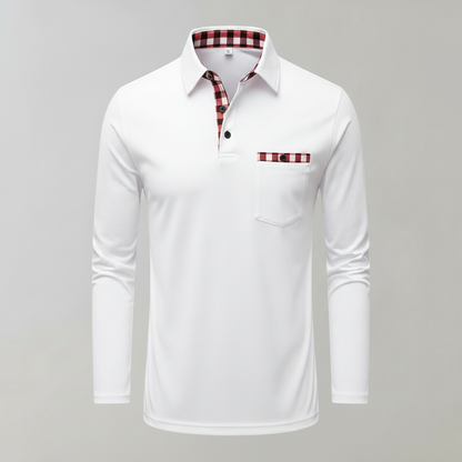Polo Homme Manches Longues Couleurs Classiques