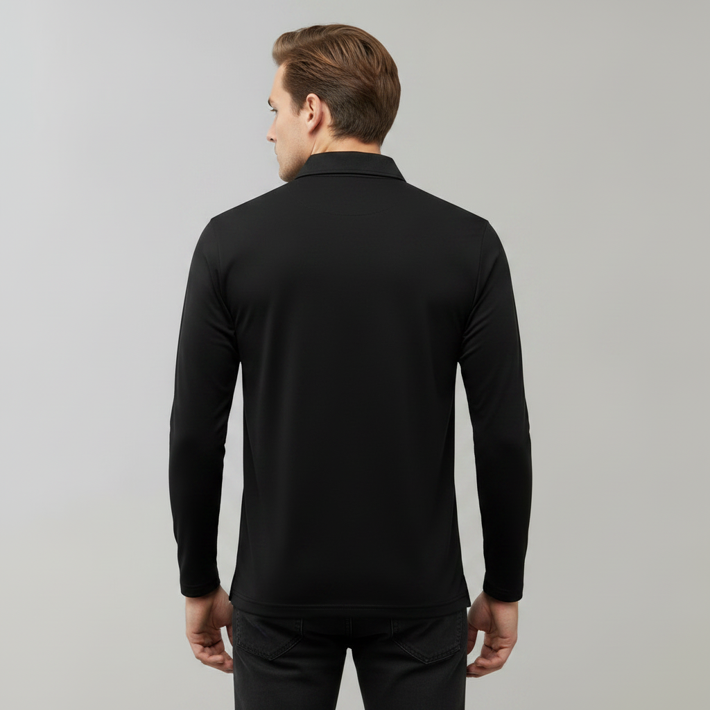 Polo Homme Manches Longues Couleurs Classiques
