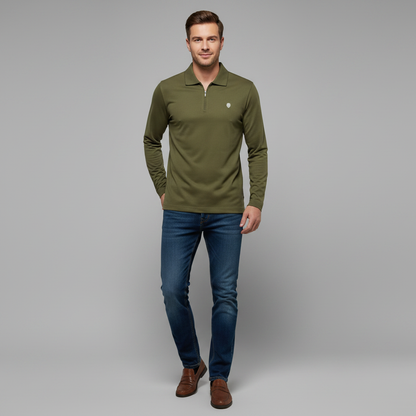 Polo à manches longues homme | Confort et style moderne