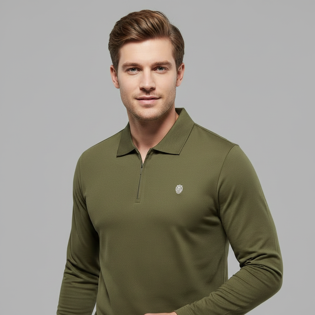Polo à manches longues homme | Confort et style moderne