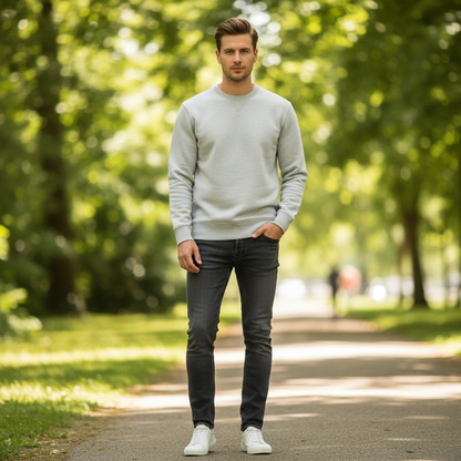 Pull en coton Hampton pour homme | Pull classique en coton
