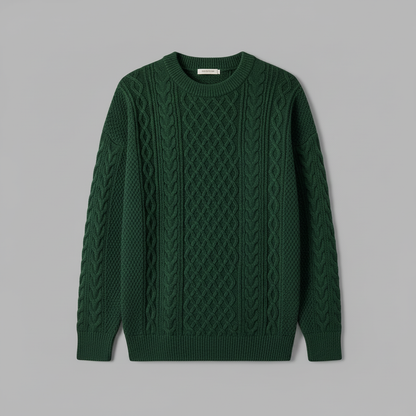 Pull Homme Doux Col Rond | Vêtement en Coton Ajusté
