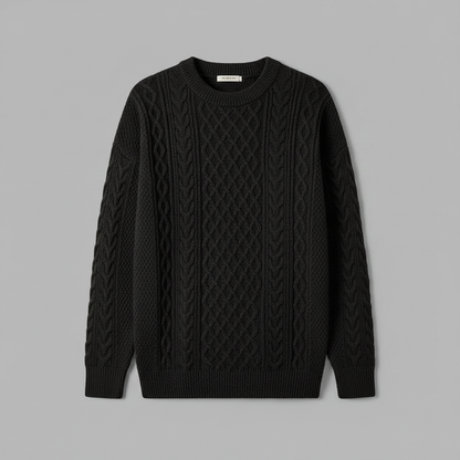 Pull Homme Doux Col Rond | Vêtement en Coton Ajusté