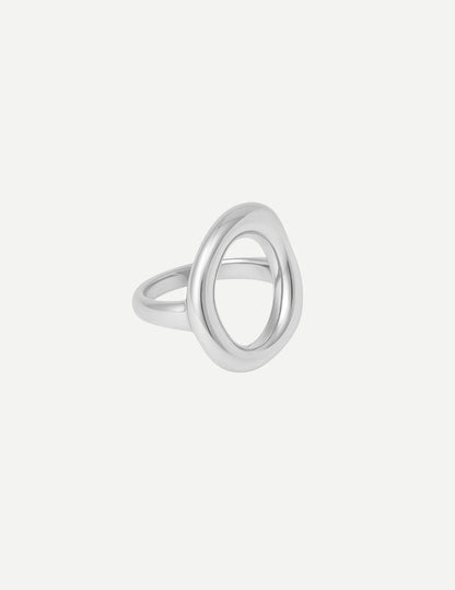 Rhea | Women's Circular Silver Ring Elegant Design 5