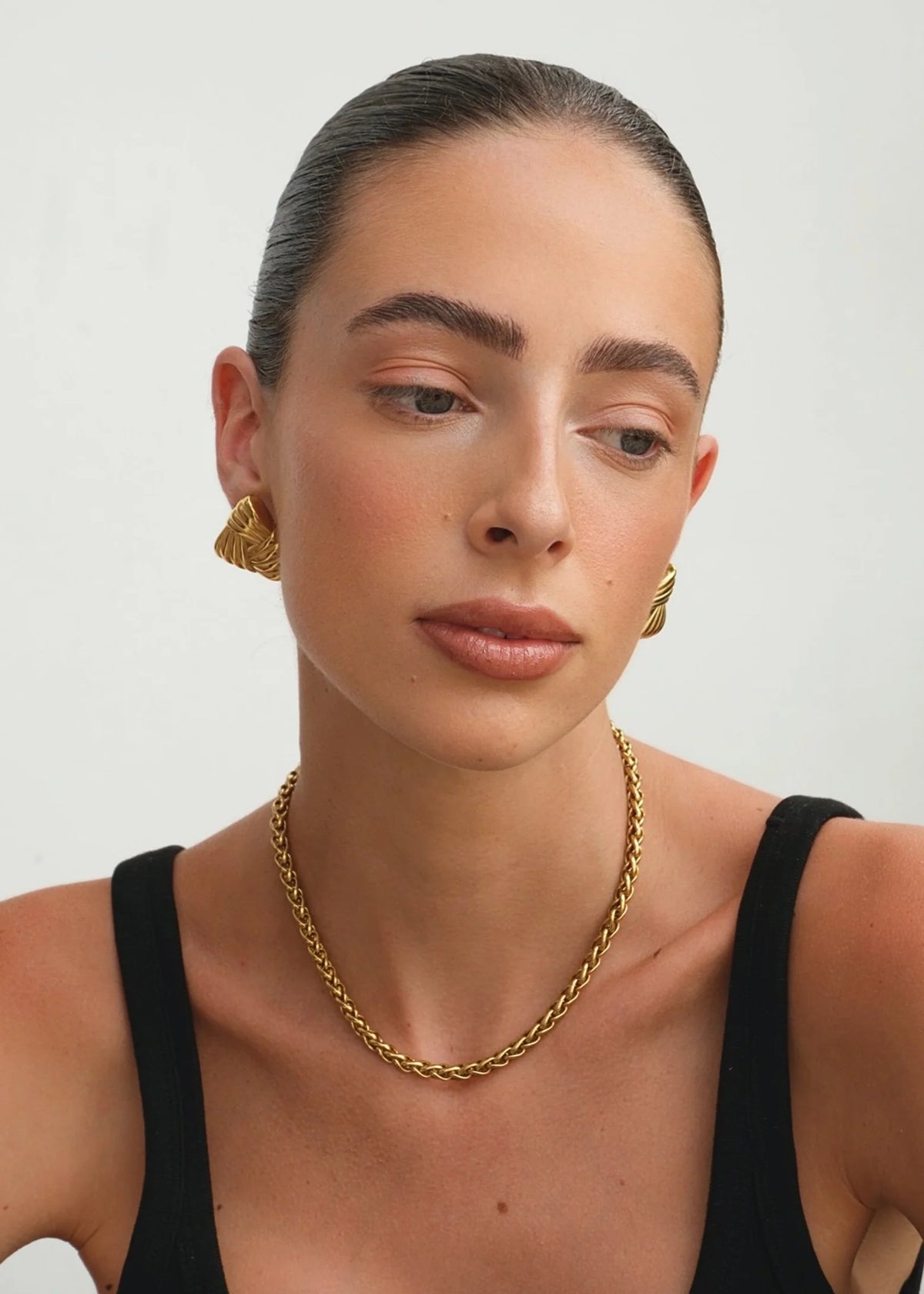 Seren | Polished Rope Chain Necklace Silver 1