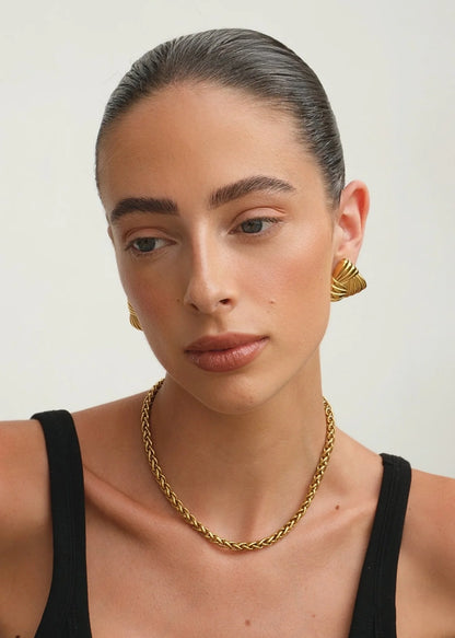 Seren | Polished Rope Chain Necklace Silver 2