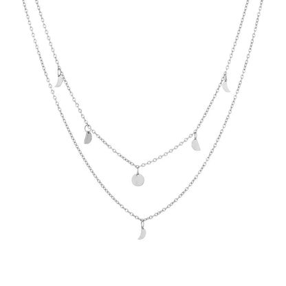 Serena | Boho Layered Necklace Adjustable Length Metal 2