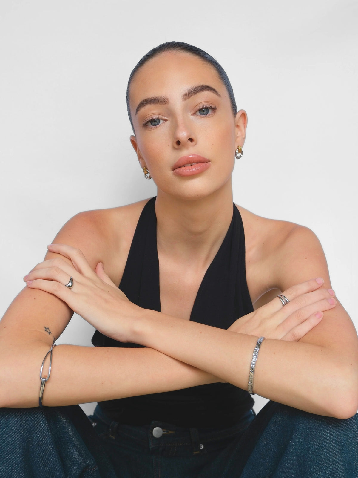 Solé | Adjustable Textured Bangle for Women 2