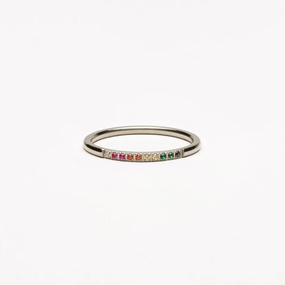 Solene | Gold Ring with Colorful Stones 3