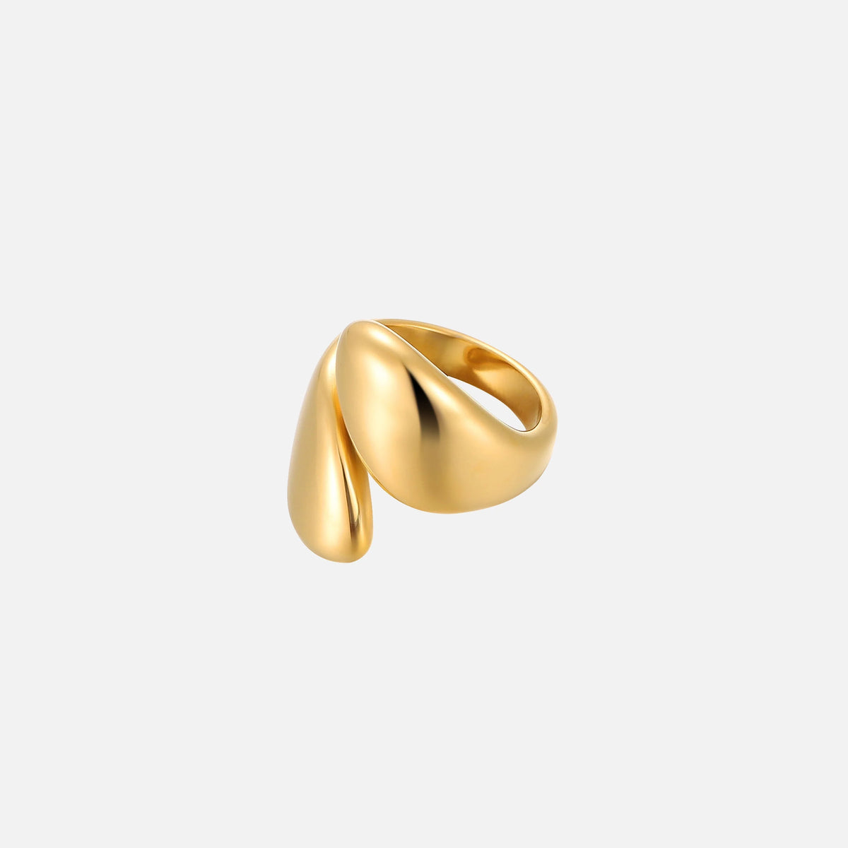 Solstice | Adjustable Open Ring Silver with Sculptural Design 0