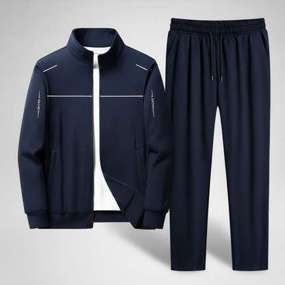 Survêtement Homme Confortable en Polyester | Ensemble Veste et Pantalon