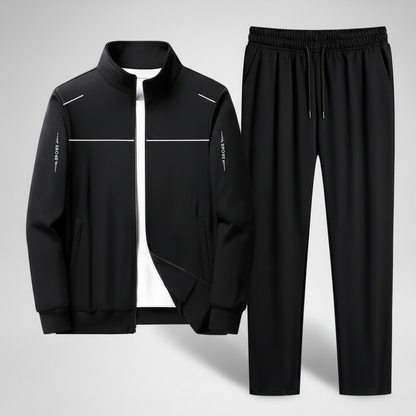 Survêtement Homme Confortable en Polyester | Ensemble Veste et Pantalon