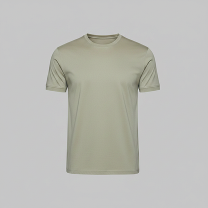 T-Shirt Homme Brillant En Coton Mercerisé | Coupe Slim