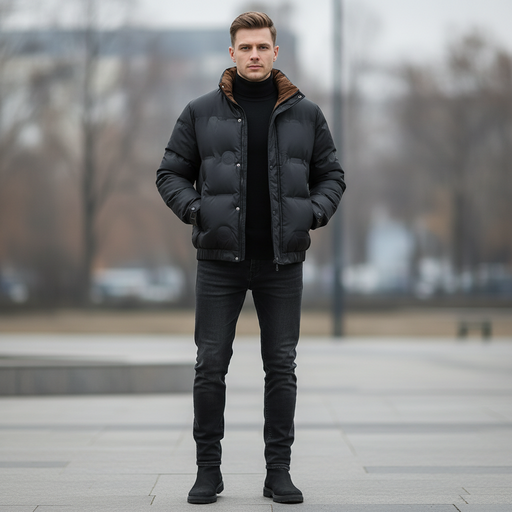 Veste Duvet Épais Moderne | Veste Homme Décontractée