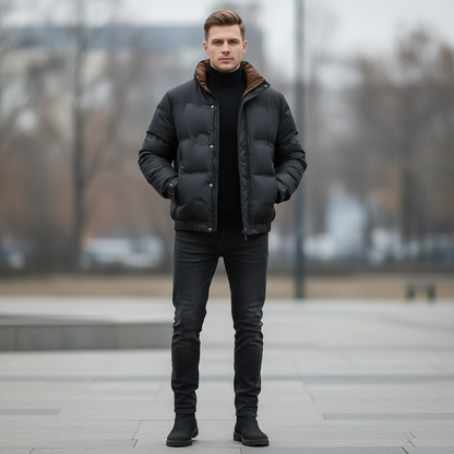 Veste Duvet Épais Moderne | Veste Homme Décontractée